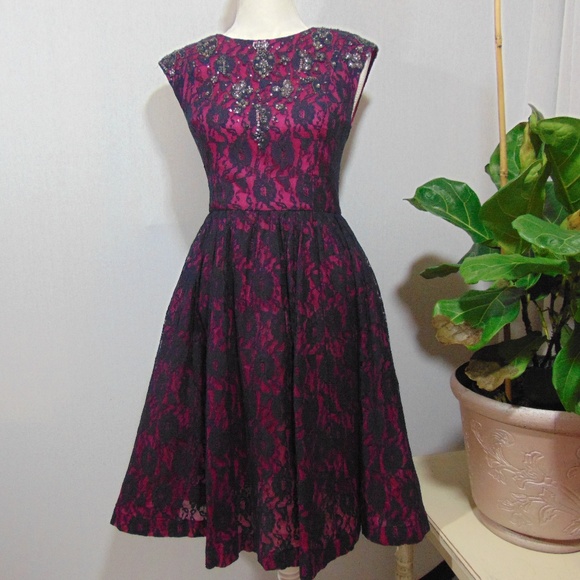 French Connection Dresses & Skirts - French Connection Fit and Flare Lace Dress